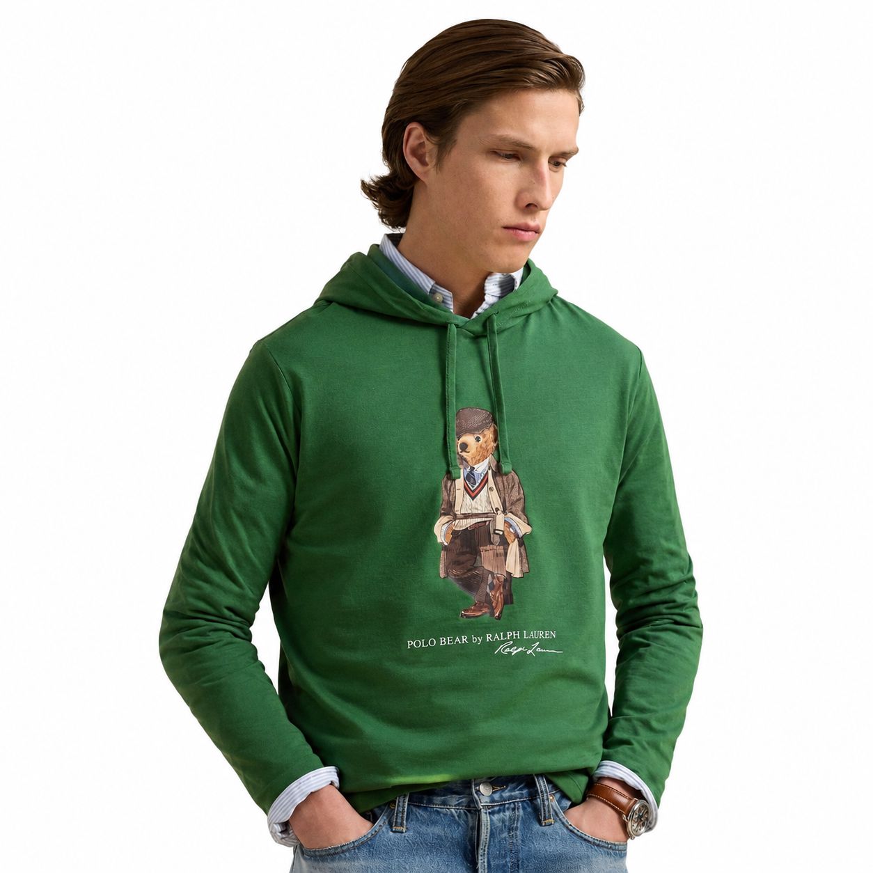 Ralph Lauren Polo Bear Jersey Kapuzen-T-Shirt
