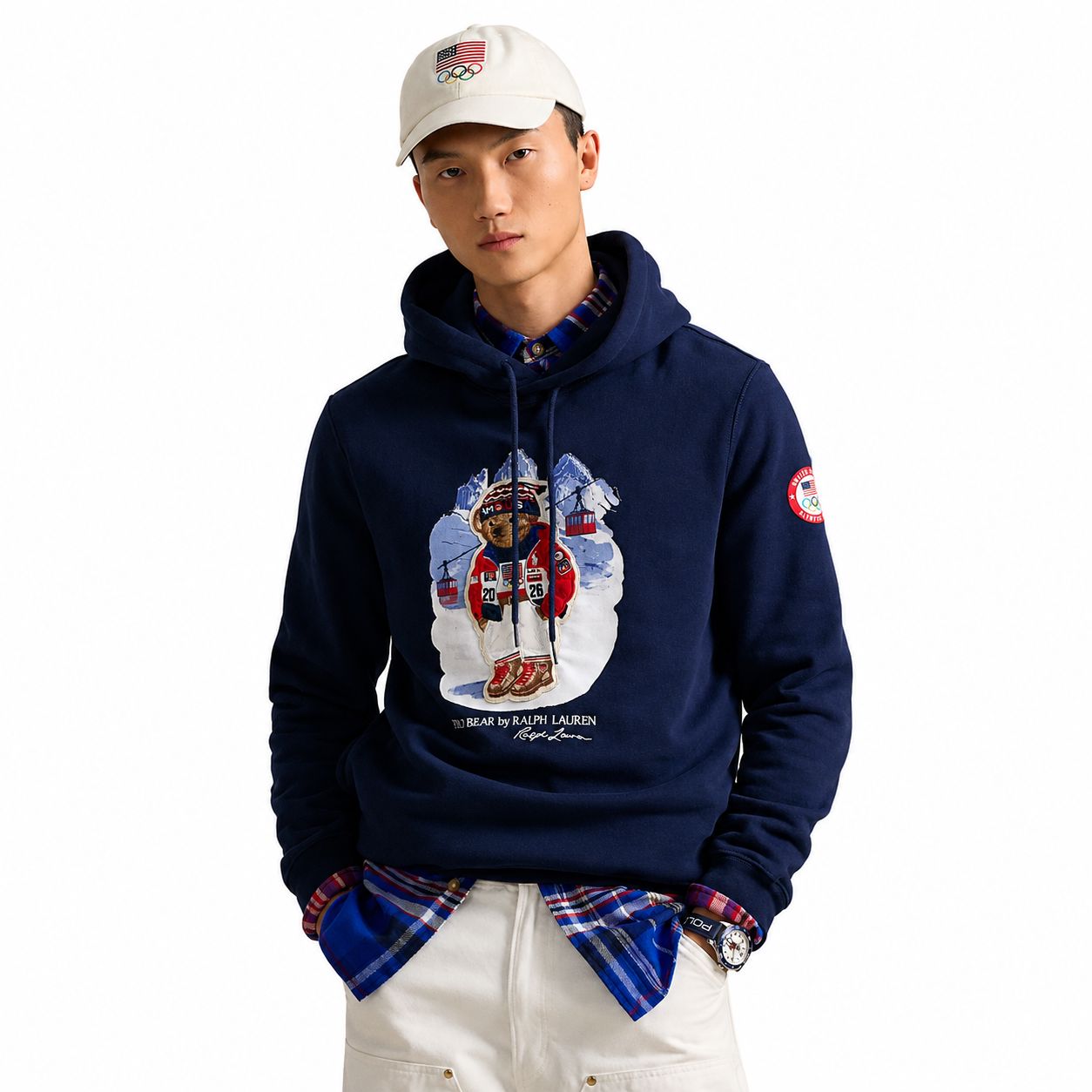 Ralph Lauren Team USA Polo Bear Kapuzenpullover