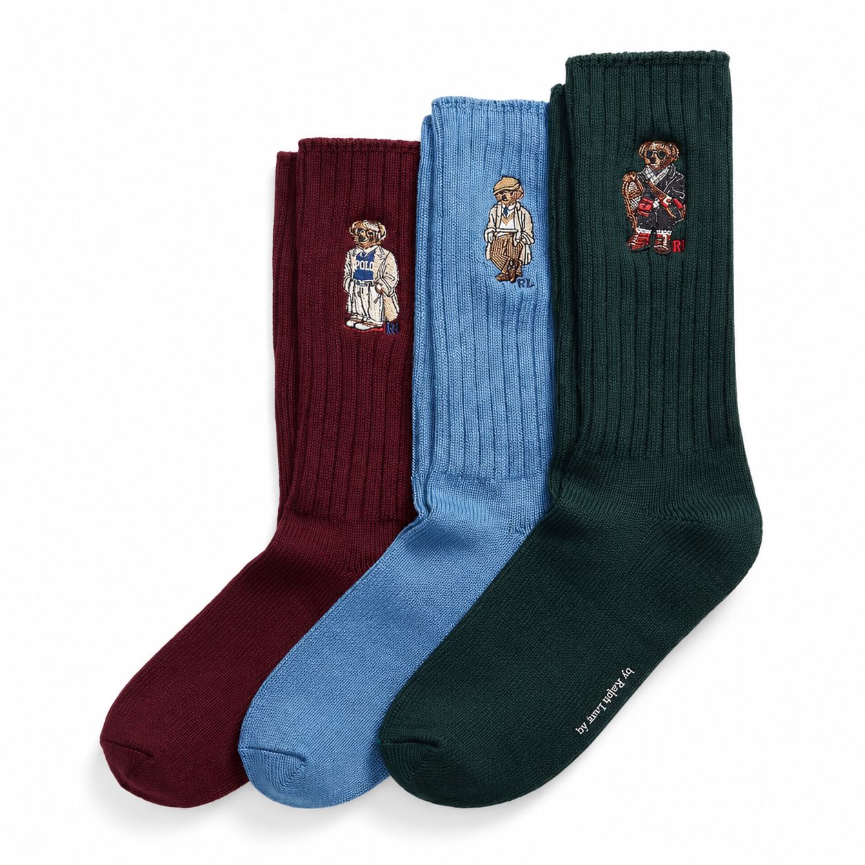 Ralph Lauren Polo Bear Crew Socken 3er-Pack Geschenkset