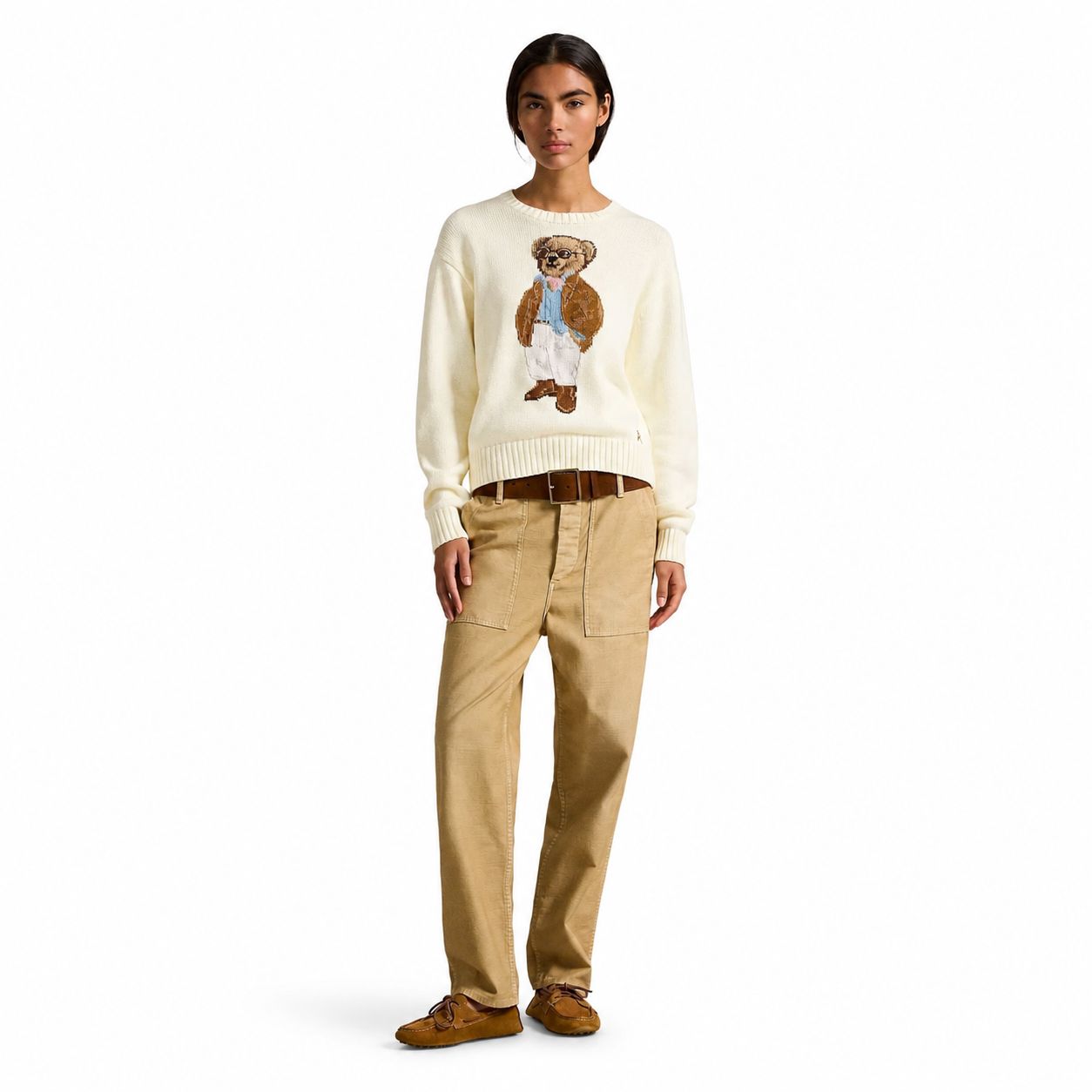 Ralph Lauren Polo Bear Baumwoll-Pullover Mit Rundhalsausschnitt