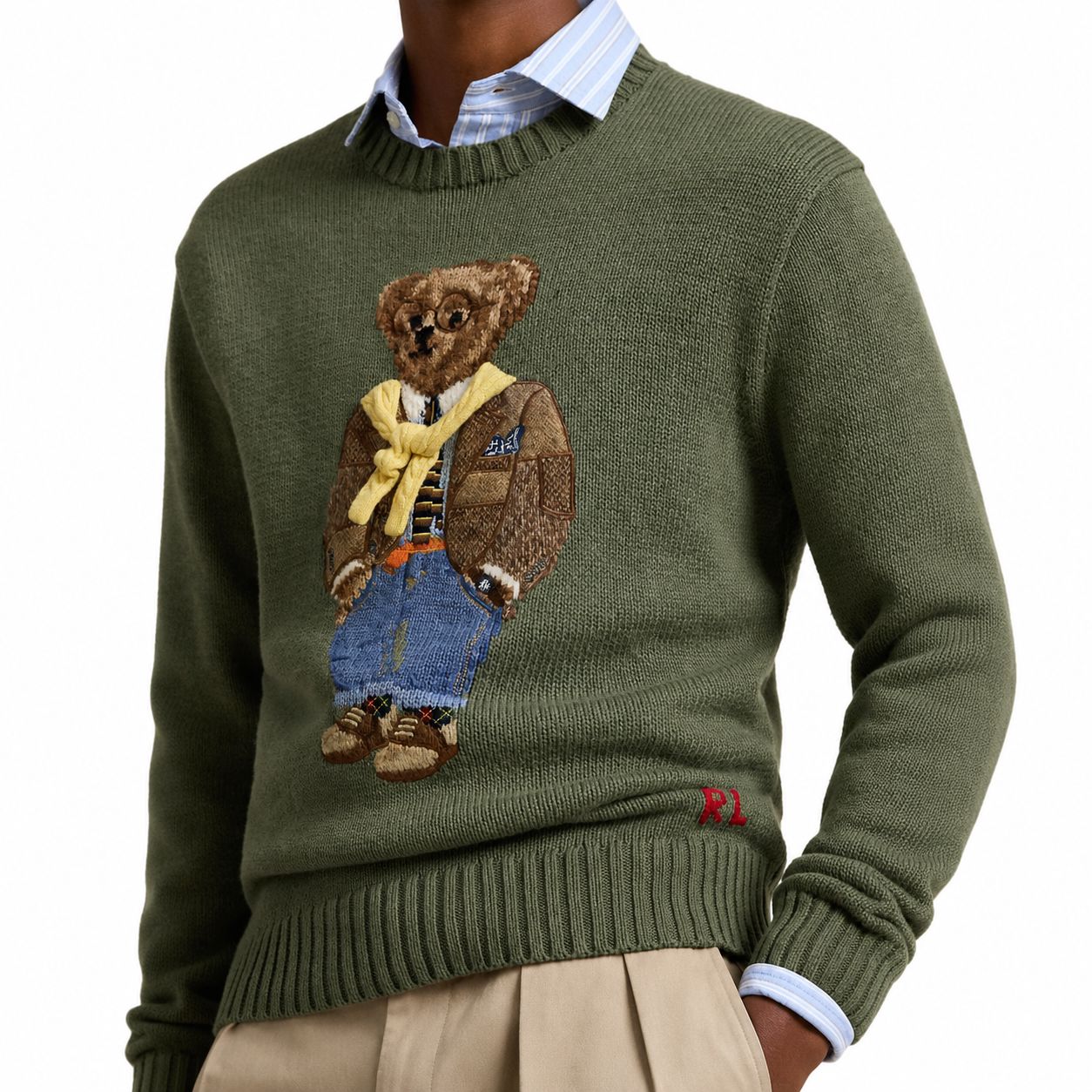Ralph Lauren Polo Bear Pullover Mit Intarsia-Strick