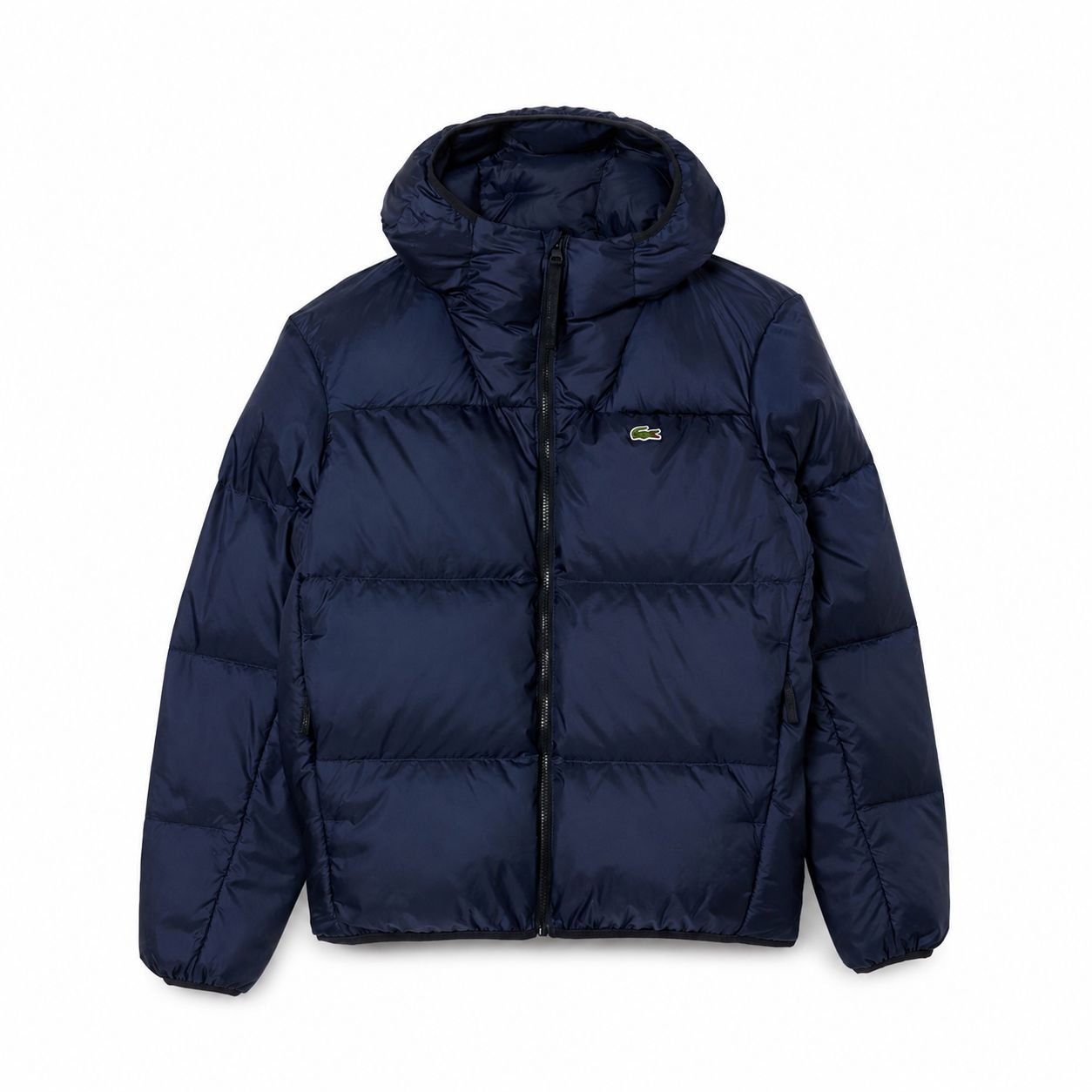 Lacoste Kurze Wasserabweisende Daunenjacke Mit Kapuze
