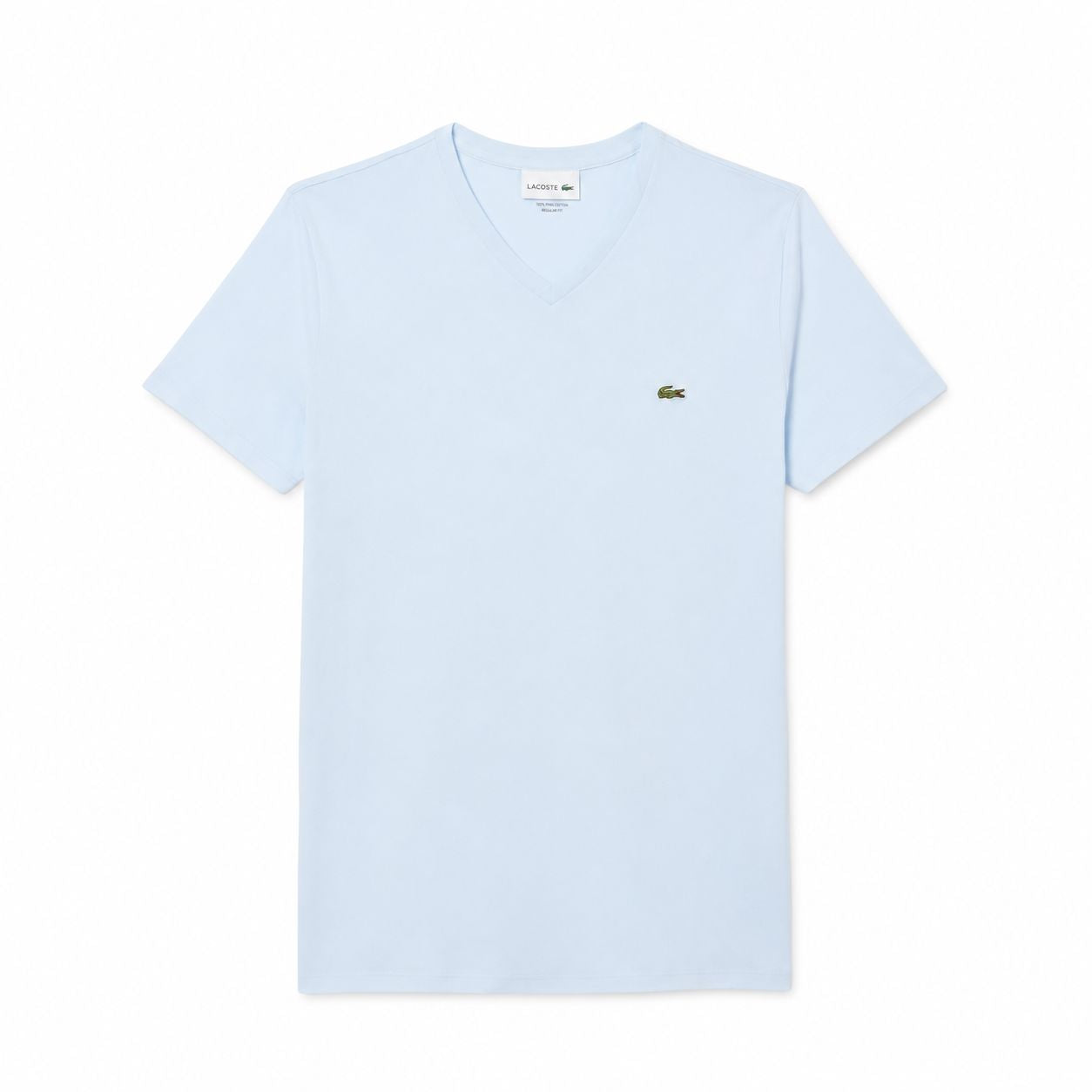 Lacoste Herren V-Ausschnitt T-SHIRT Aus Leichter Pima-Baumwolle