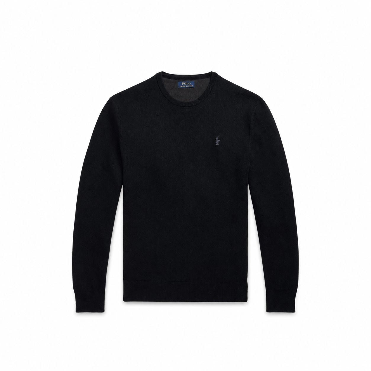 Ralph Lauren Mesh-Strick Baumwoll-Pullover Mit Rundhalsausschnitt