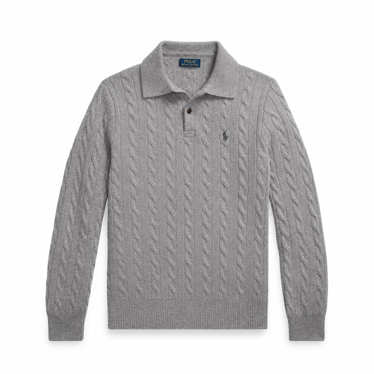 Ralph Lauren Wolle-Kaschmir Zopfmuster Pullover