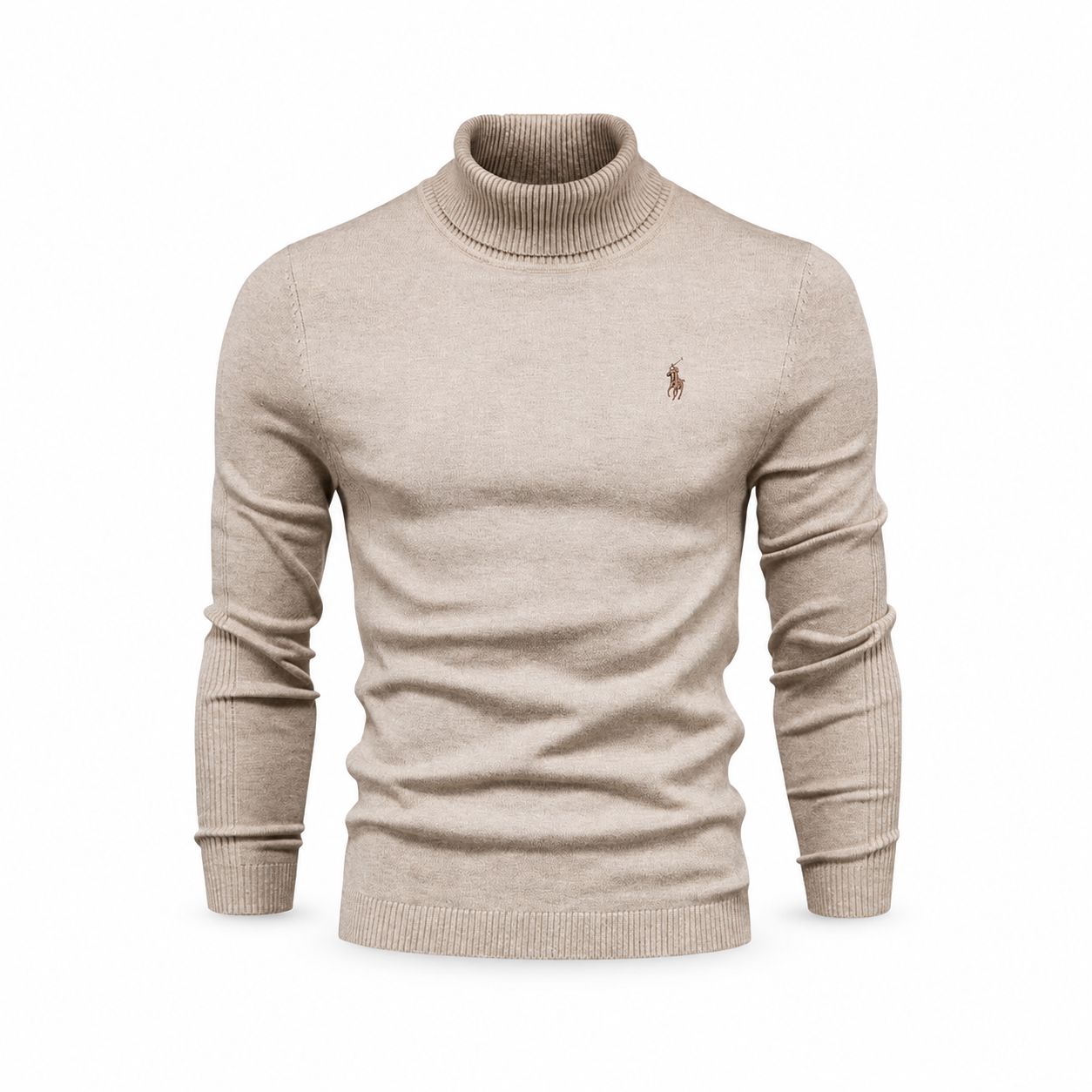 Ralph Lauren Rollkragen Zopfmuster Woll-Pullover