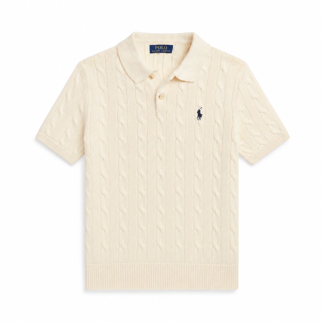 Ralph Lauren Polo-Pullover Aus Baumwolle Mit Zopfmuster