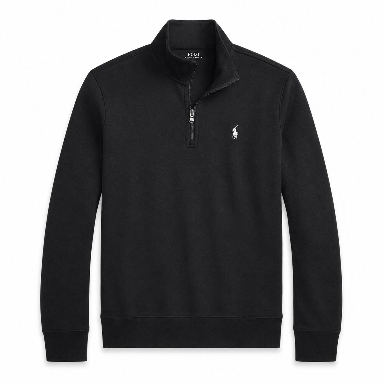 Ralph Lauren Doppelstrick Stehkragen Pullover Mit Reißverschluss
