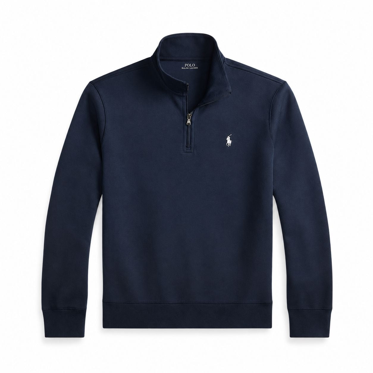 Ralph Lauren Doppelstrick Stehkragen Pullover Mit Reißverschluss