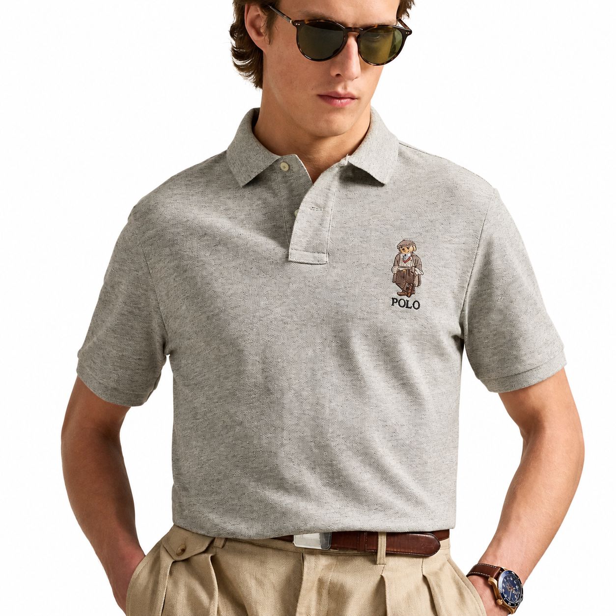Ralph Lauren Classic Fit Polo Bear Mesh Poloshirt