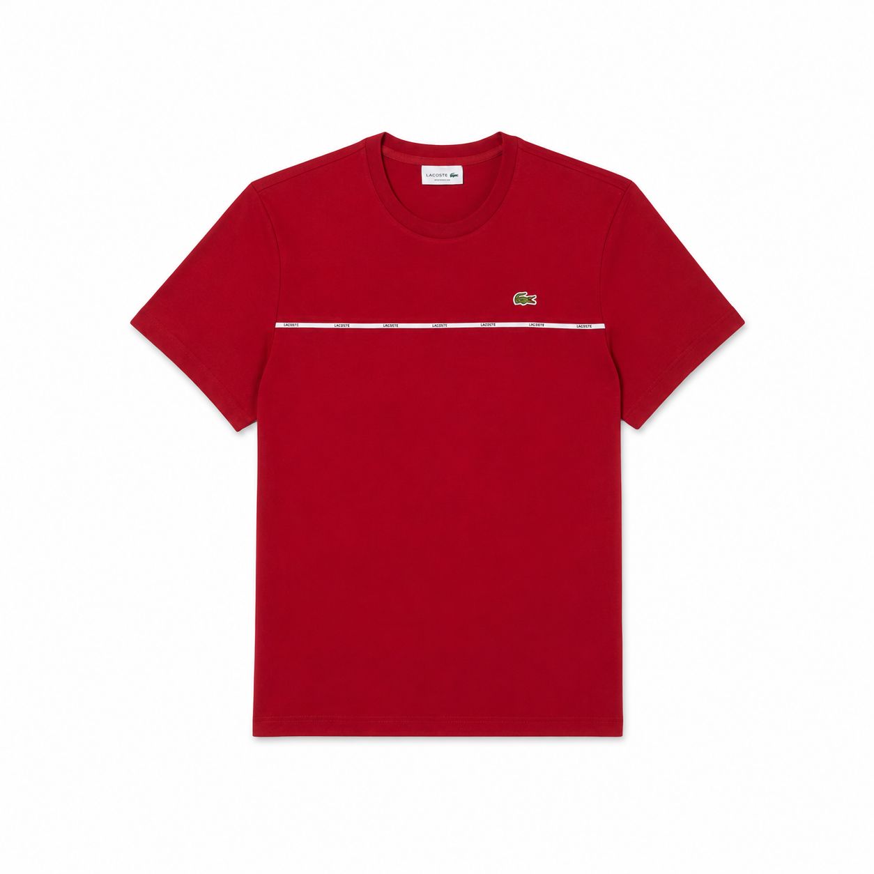 Lacoste Herren T-SHIRT Aus Baumwoll-Jersey Mit Kontrastbesatz