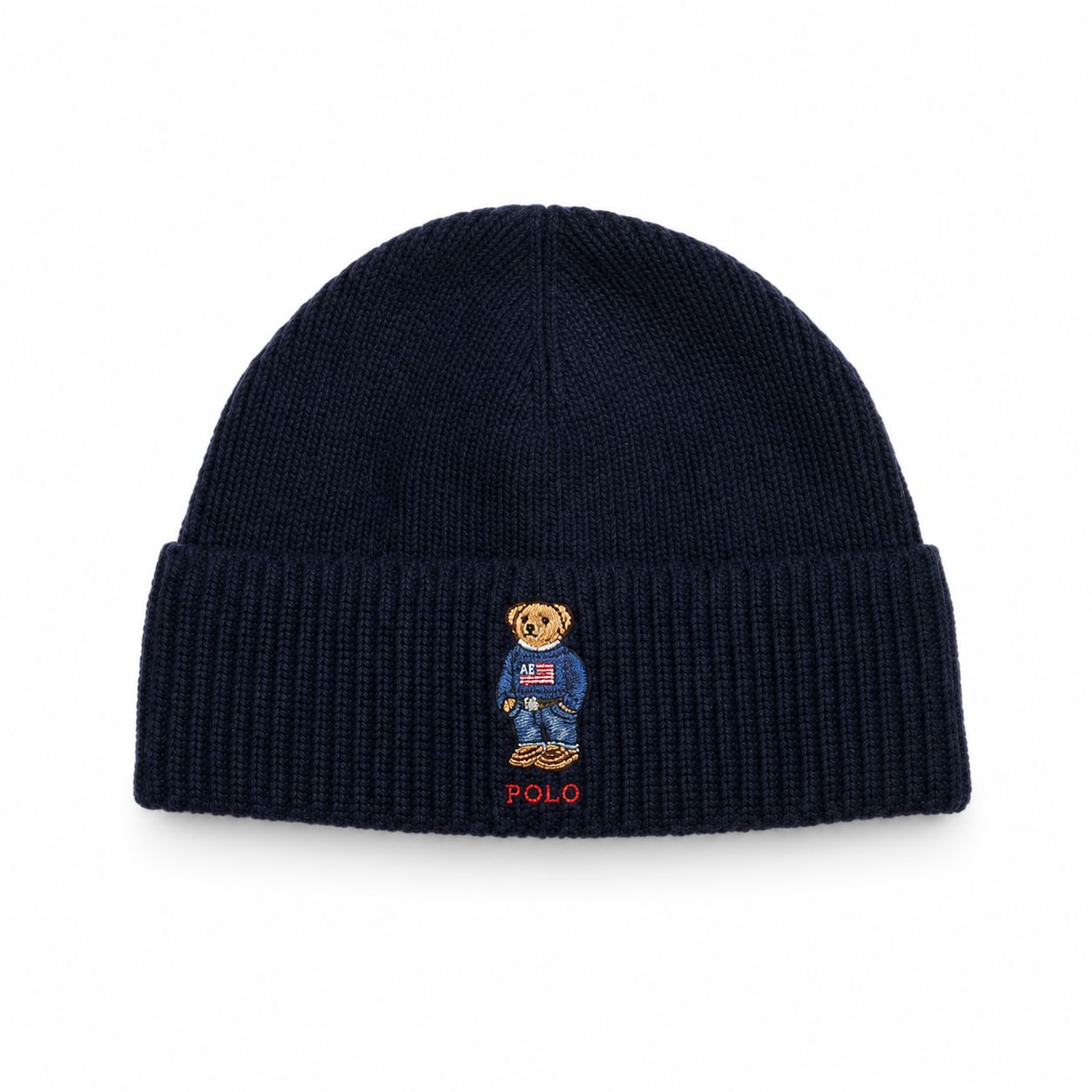 Ralph Lauren Polo Bear Rippstrick-Mütze