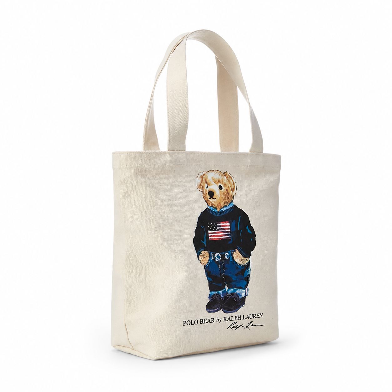 Ralph Lauren Polo Bear Baumwoll-Canvas Tasche