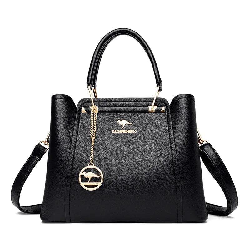 Luxurious Leather Crossbody Bag - Style Couer