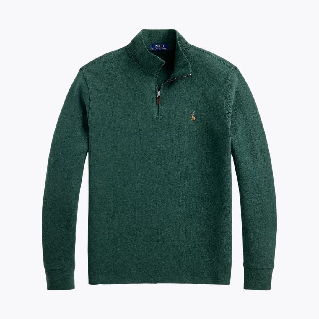 Ralph Lauren Estate-Rib Pullover Mit Viertel-Reißverschluss