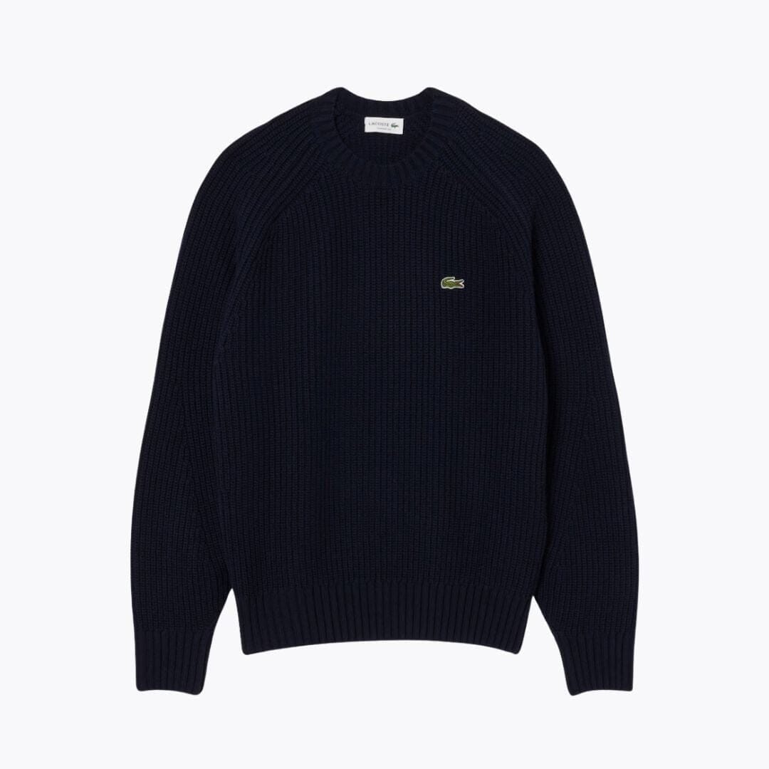 Lacoste Pullover Aus Dicker Gekämmter Wolle Mit Rundhalsausschnitt