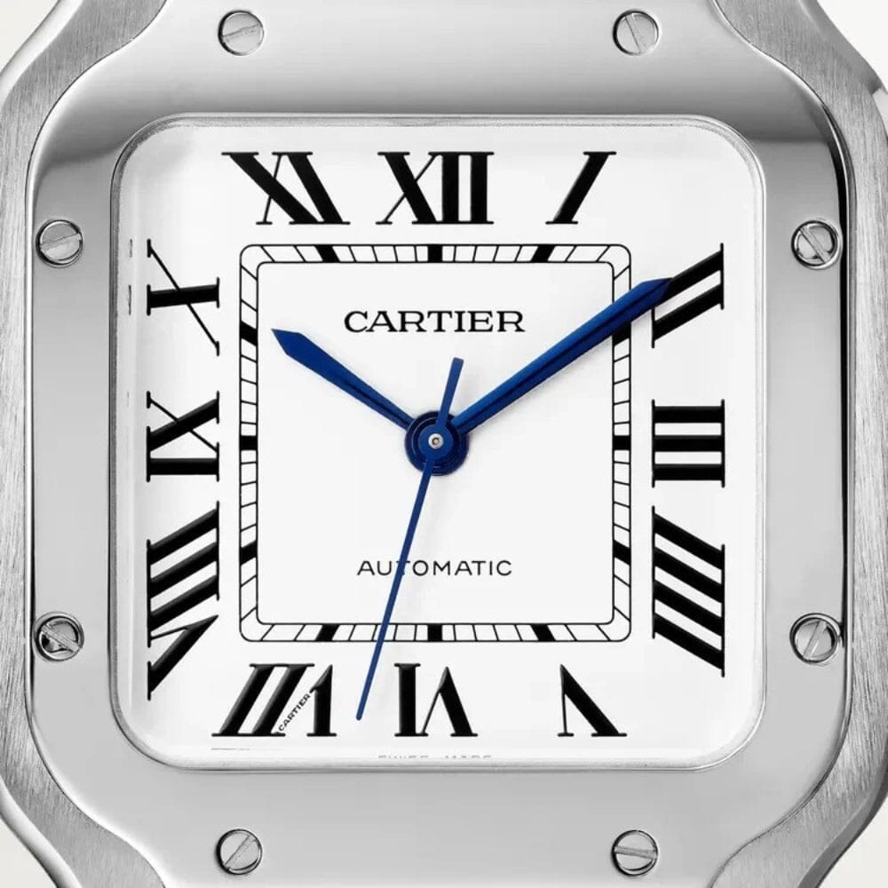 Cartier Santos Classic Silber Herrenarmbanduhr