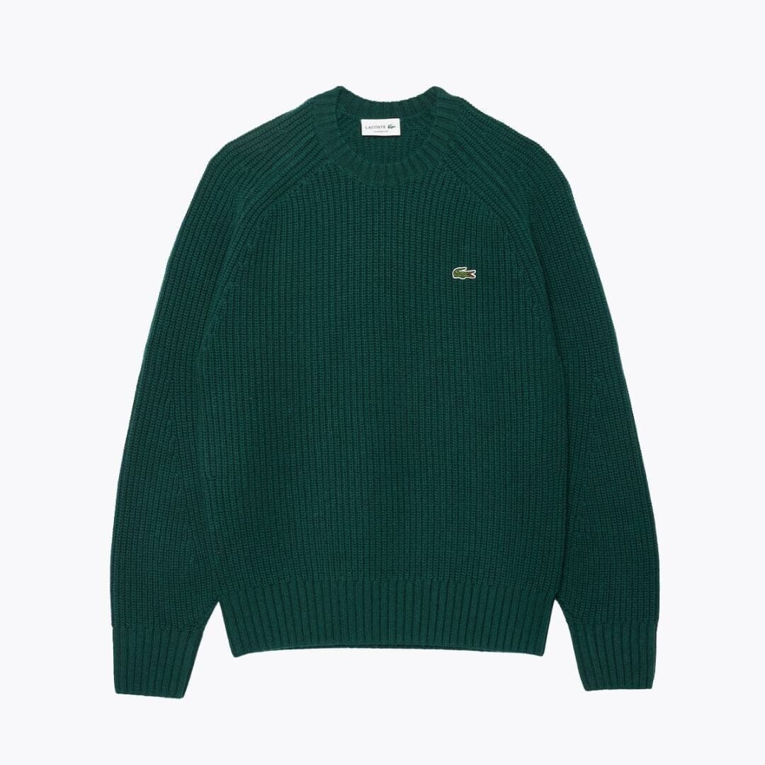 Lacoste Pullover Aus Dicker Gekämmter Wolle Mit Rundhalsausschnitt
