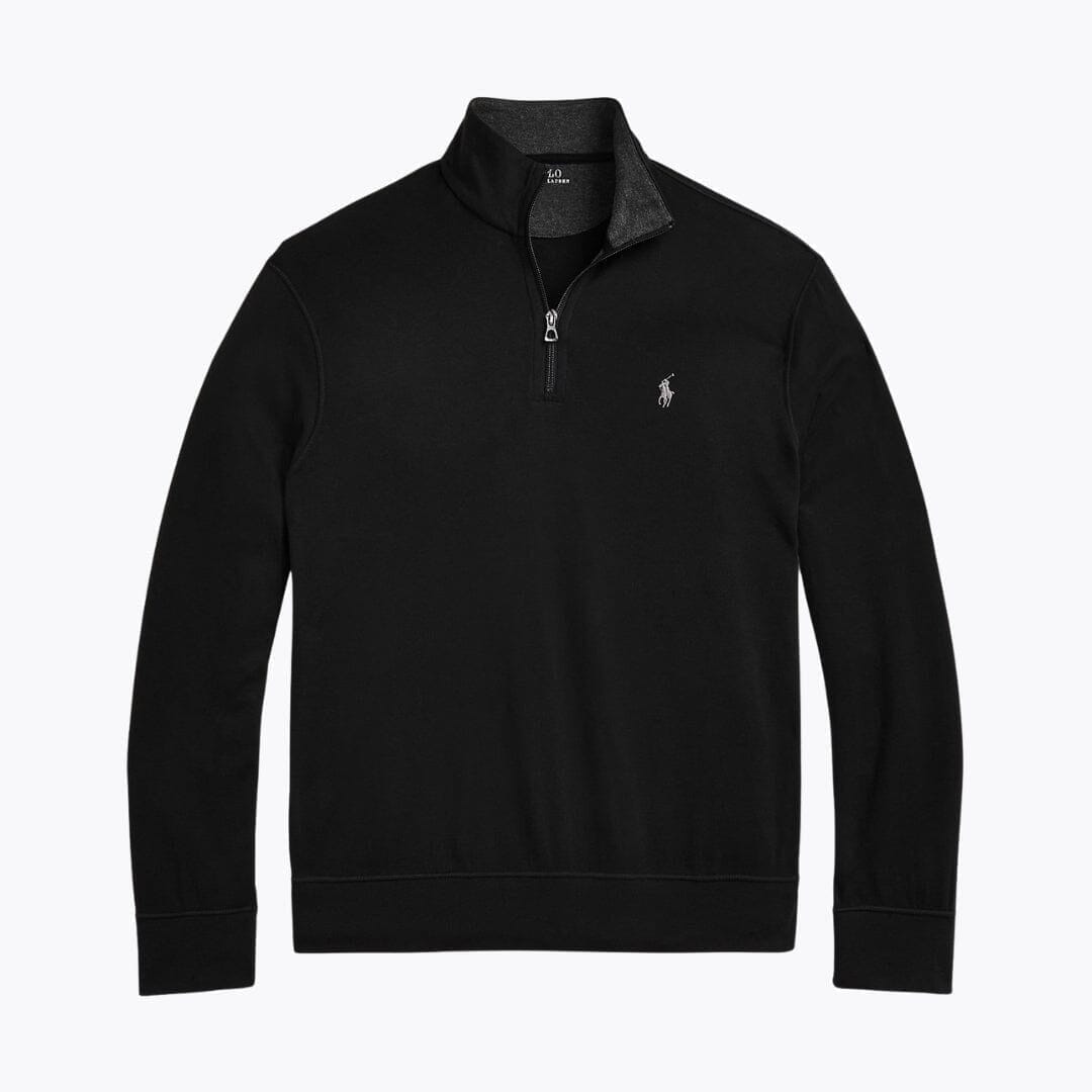 Ralph Lauren Luxury Jersey Pullover Mit Viertel-Reißverschluss