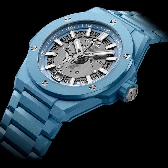 Hublot Big Bang UNICO Integrated Time Only, Himmelblaue Keramik, 42 mm