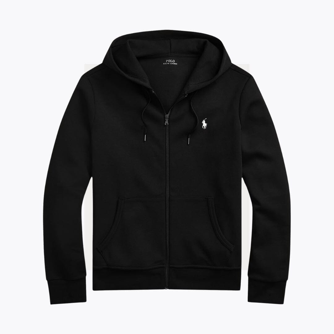 Ralph Lauren Doppelstrick Kapuzenjacke Mit Reißverschluss