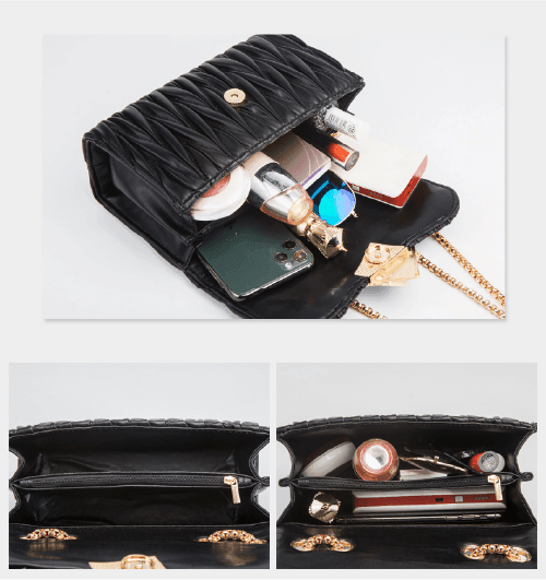 Compact Leather Bag - Vienza