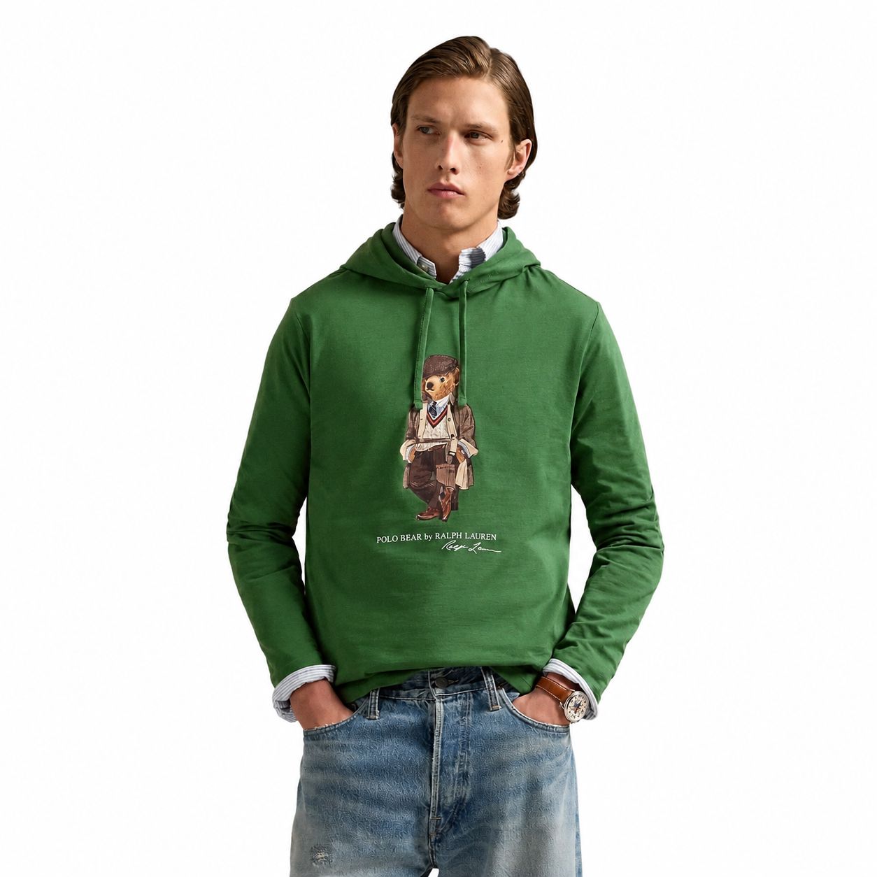 Ralph Lauren Polo Bear Jersey Kapuzen-T-Shirt