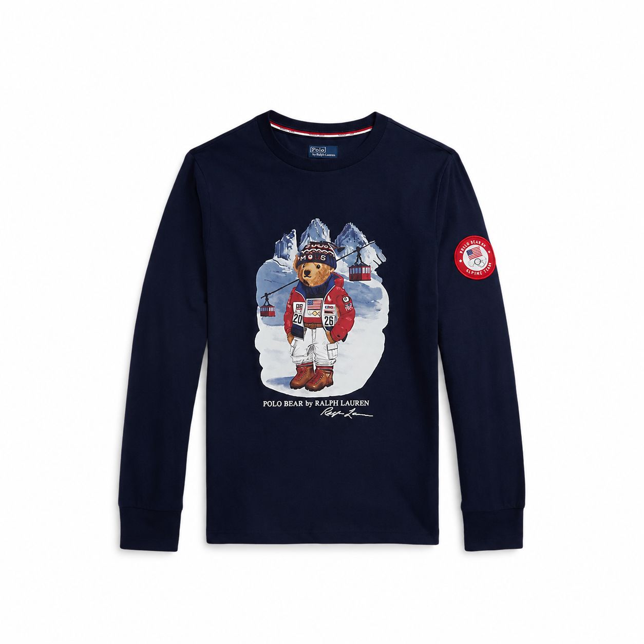 Ralph Lauren Team USA Polo Bear Langarm-T-Shirt