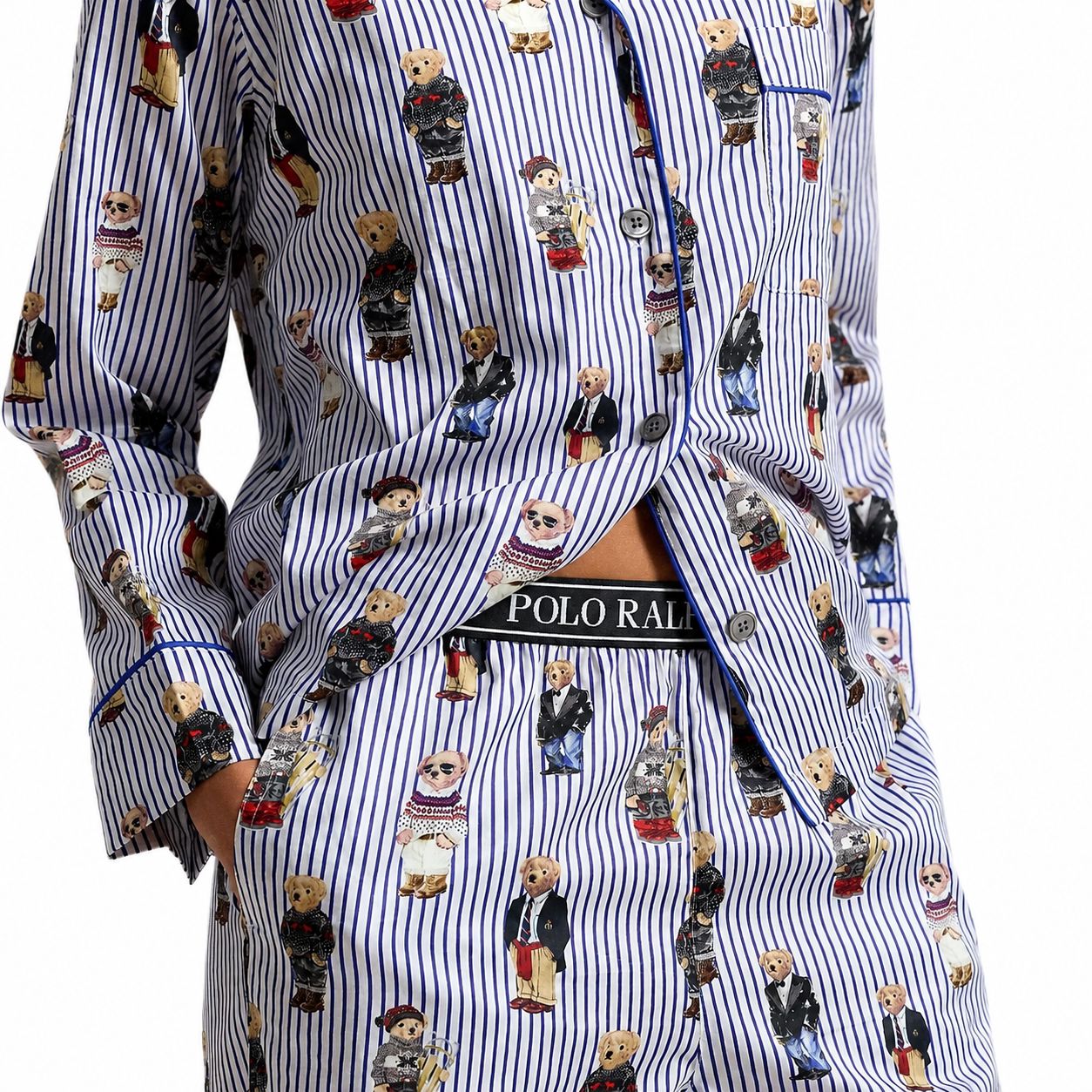 Ralph Lauren Polo Bear Baumwoll-Sateen Pyjama-Set