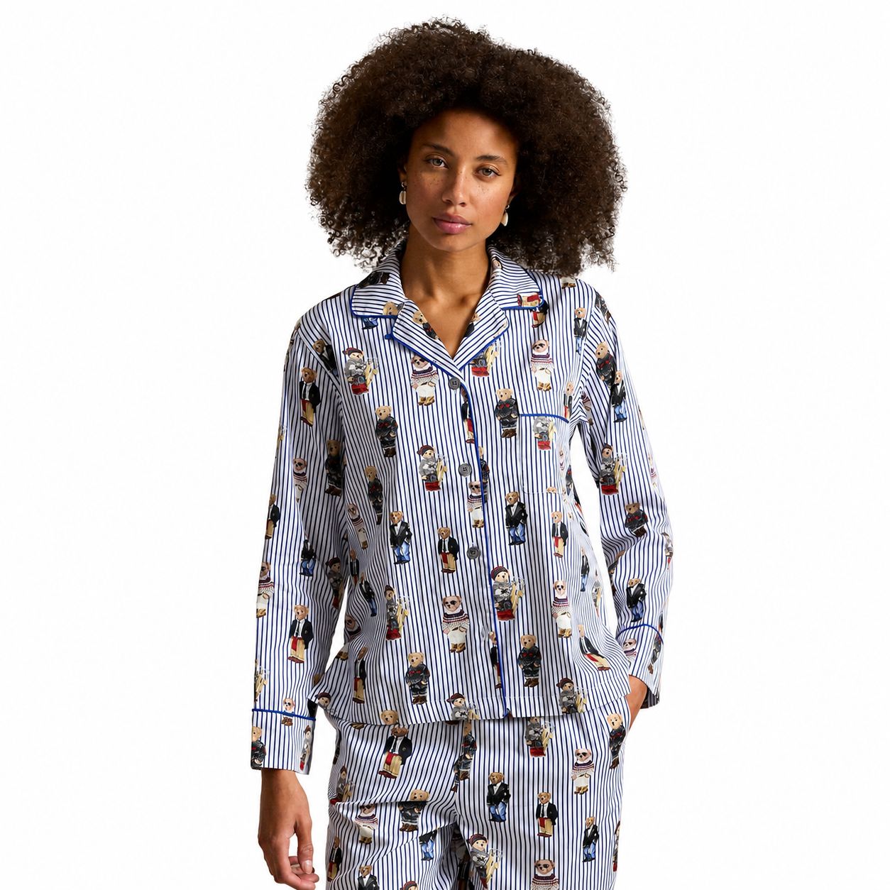 Ralph Lauren Polo Bear Baumwoll-Sateen Pyjama-Set