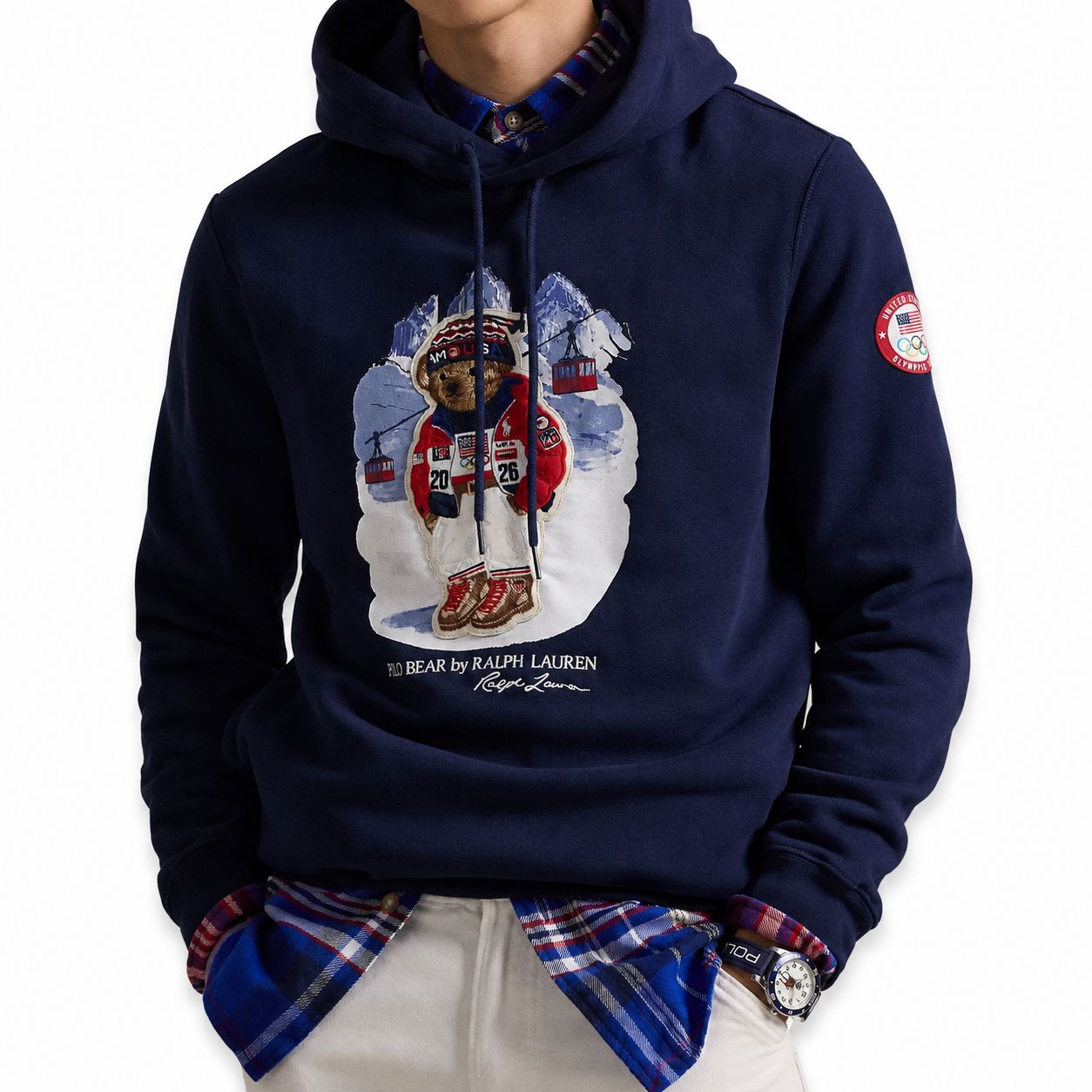 Ralph Lauren Team USA Polo Bear Kapuzenpullover