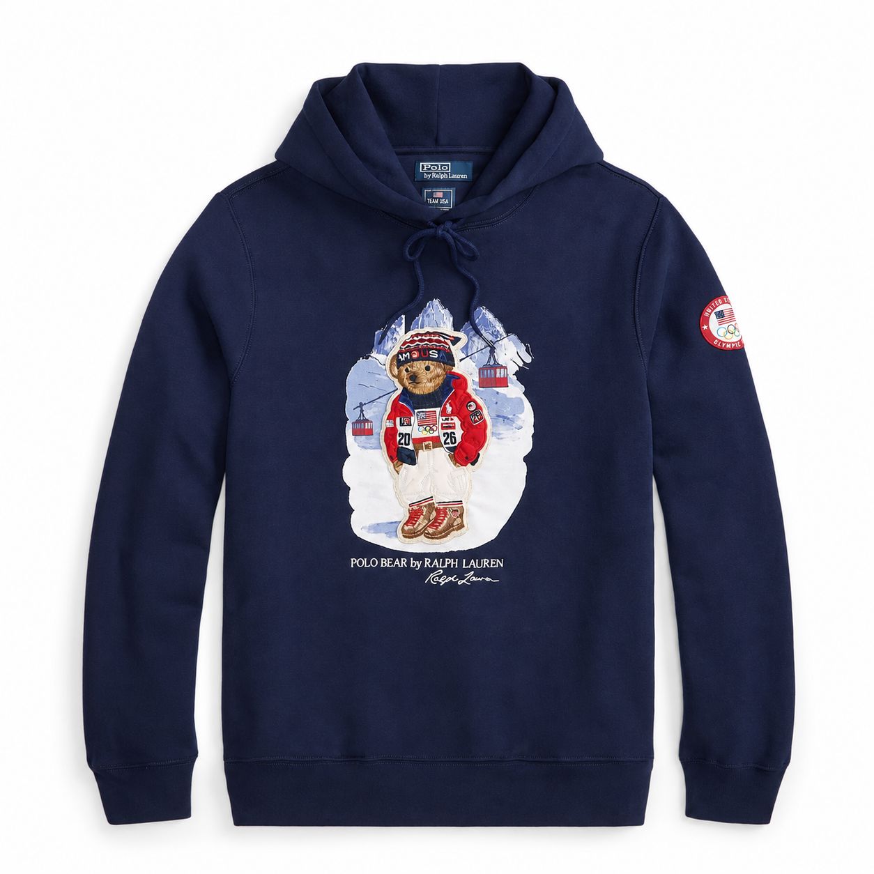 Ralph Lauren Team USA Polo Bear Kapuzenpullover
