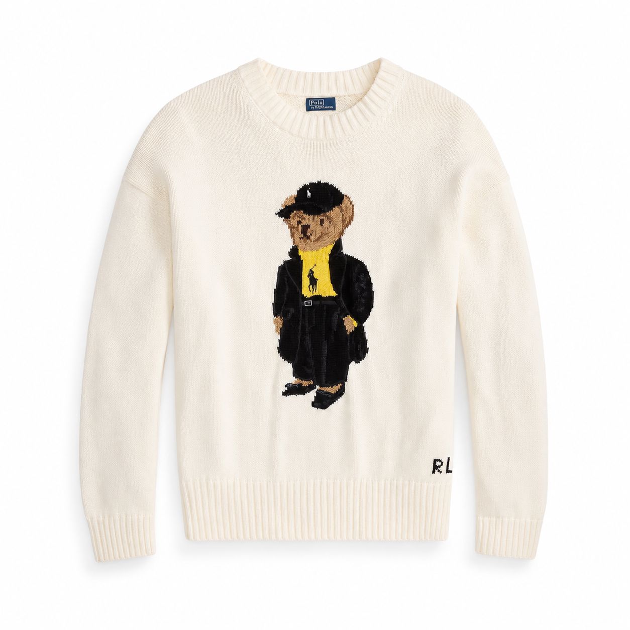 Ralph Lauren Polo Bear Baumwoll-Pullover Mit Rundhalsausschnitt