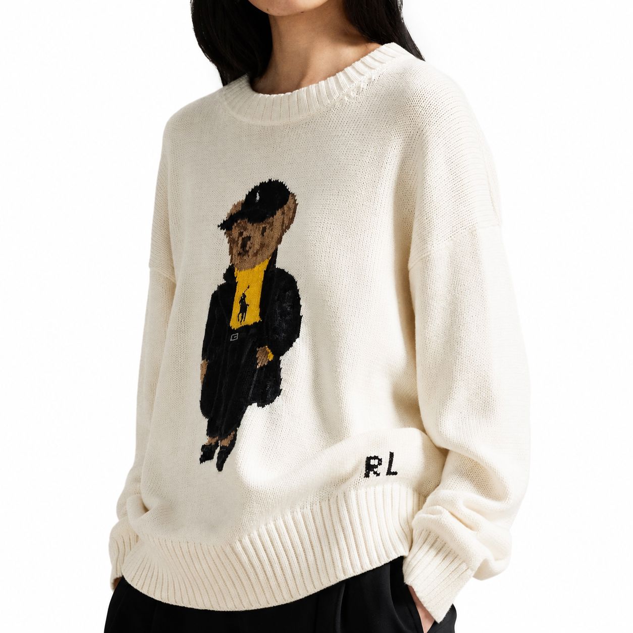 Ralph Lauren Polo Bear Baumwoll-Pullover Mit Rundhalsausschnitt