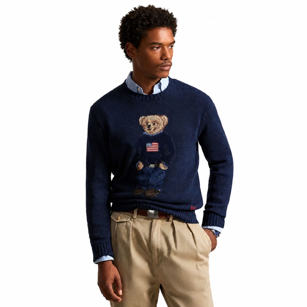 Ralph Lauren Polo Bear Pullover Aus Baumwolle-Leinen