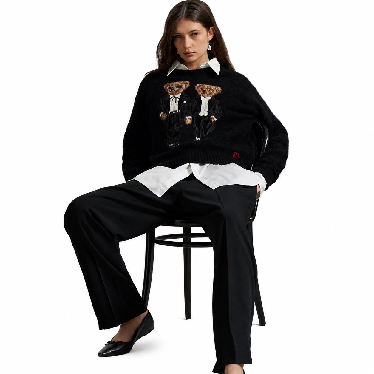 Ralph Lauren the Ralph & Ricky Tuxedo Bear Pullover
