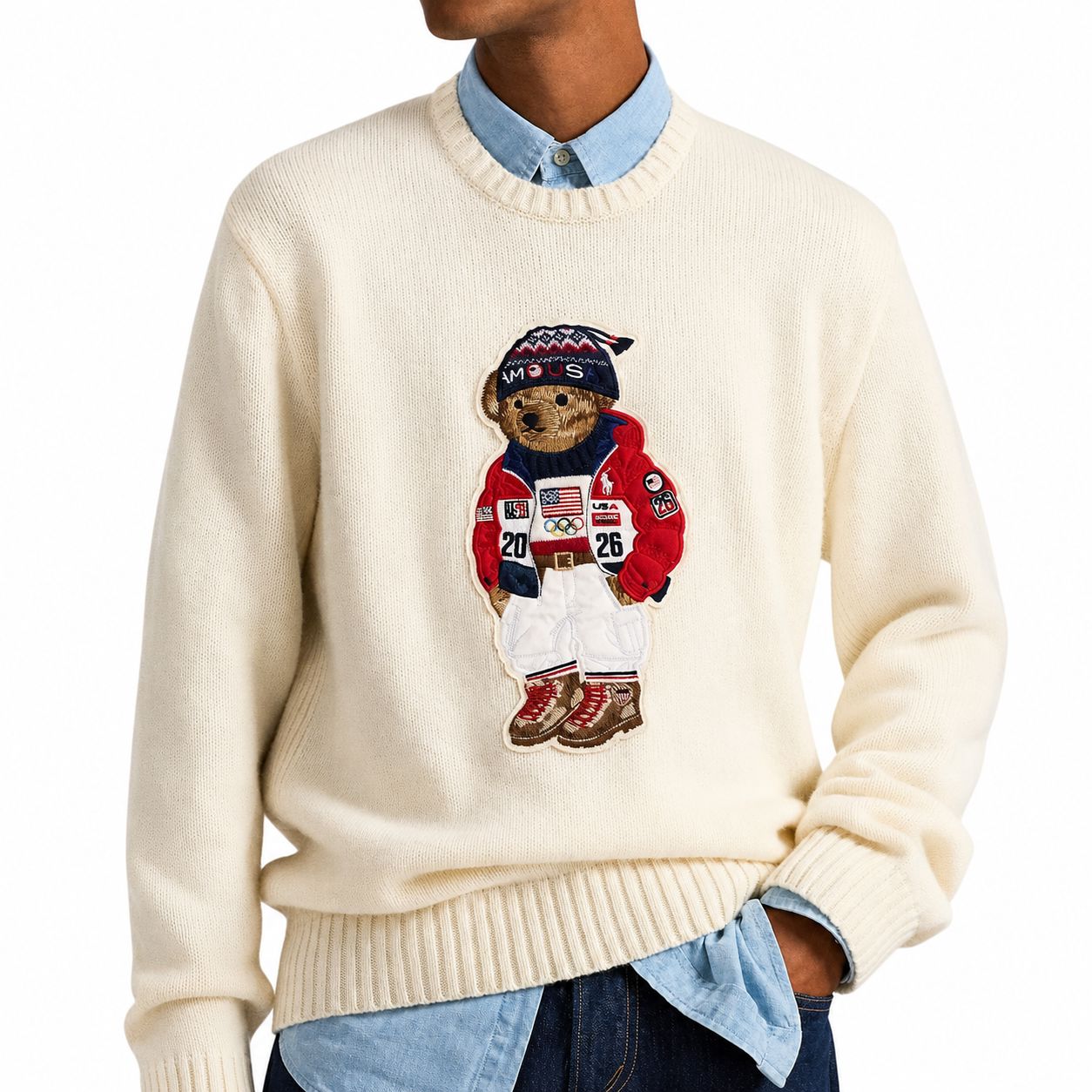 Ralph Lauren Team USA Polo Bear Pullover