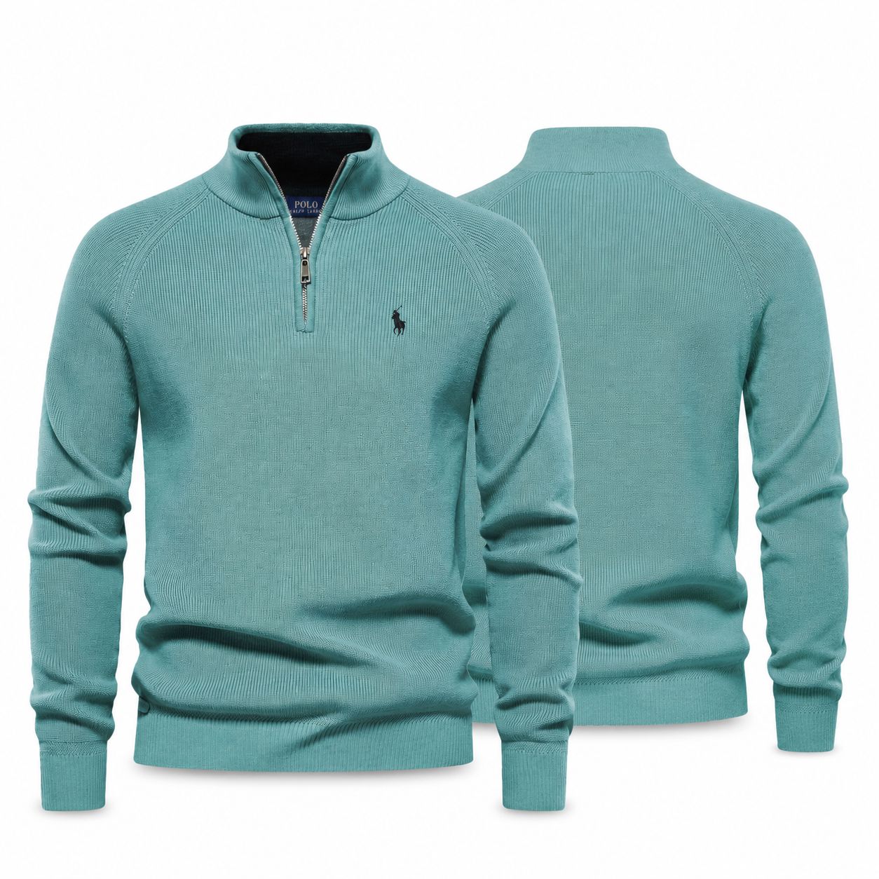 Ralph Lauren Gerippter Zip-Pullover Premium