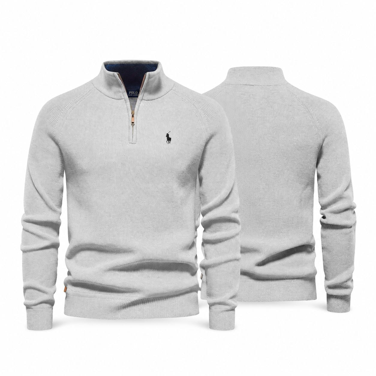 Ralph Lauren Gerippter Zip-Pullover Premium