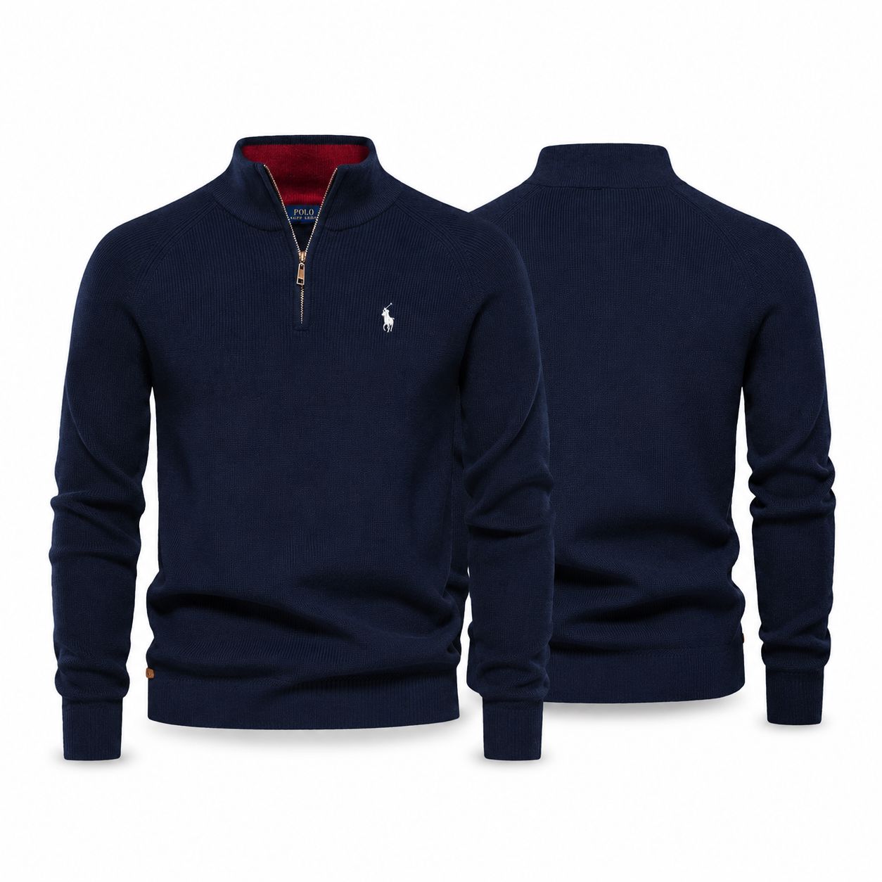 Ralph Lauren Gerippter Zip-Pullover Premium
