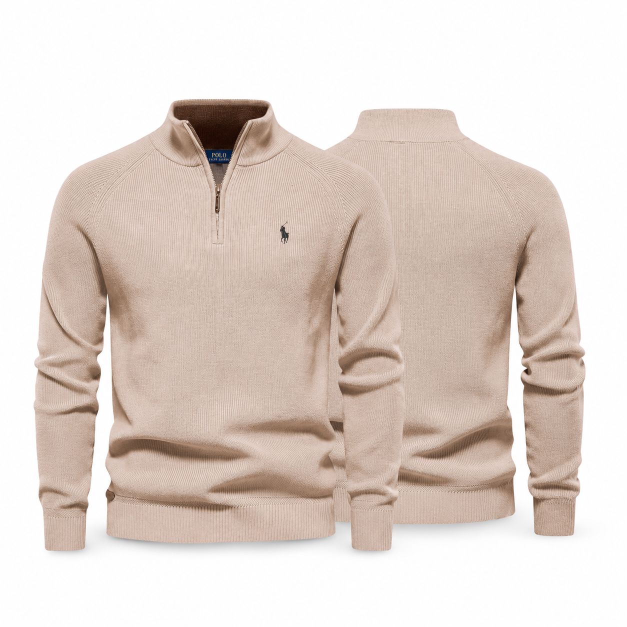 Ralph Lauren Gerippter Zip-Pullover Premium