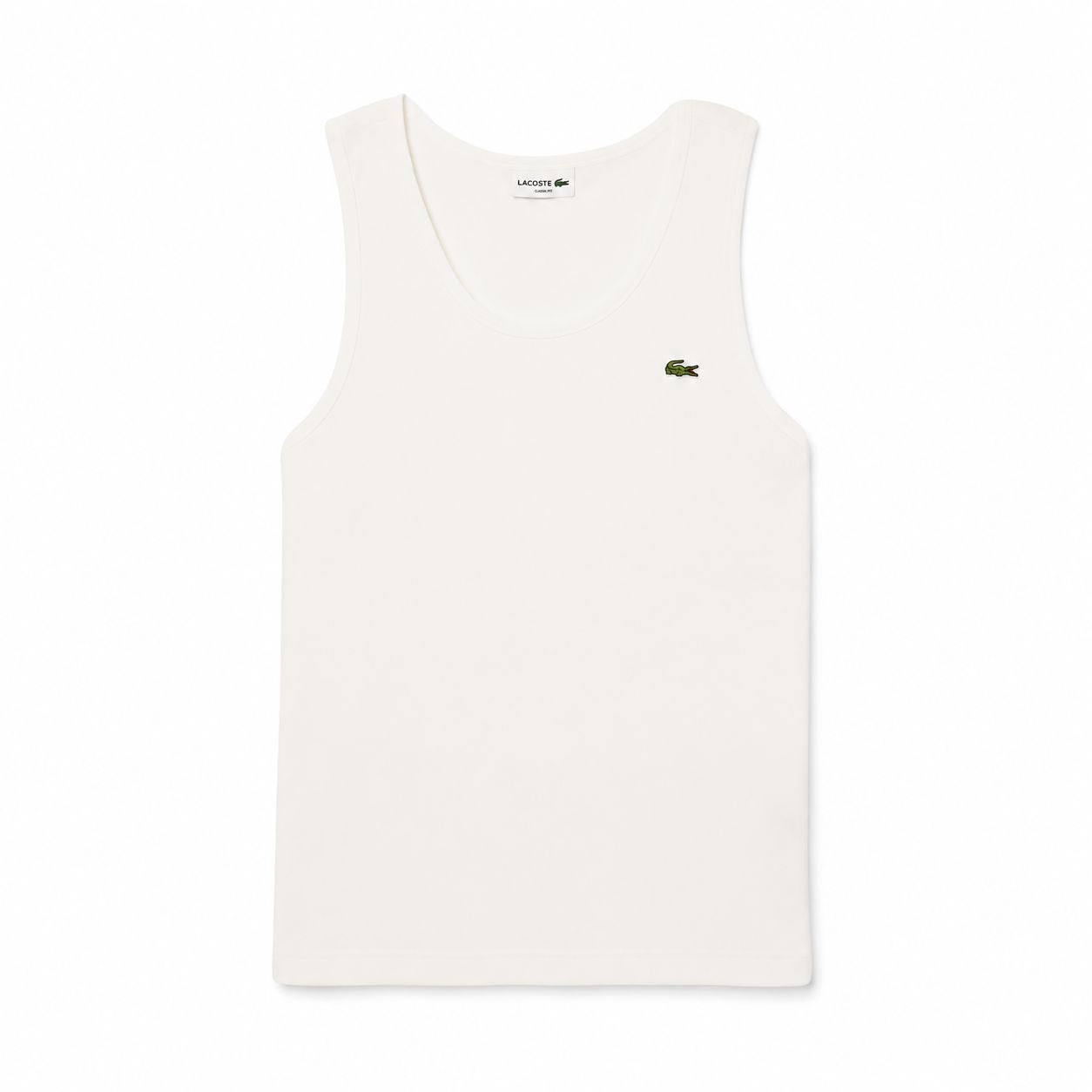 Lacoste Herren Tank Top Slim Fit Aus Gerippter Baumwolle