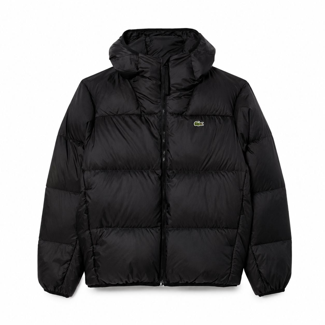 Lacoste Kurze Wasserabweisende Daunenjacke Mit Kapuze
