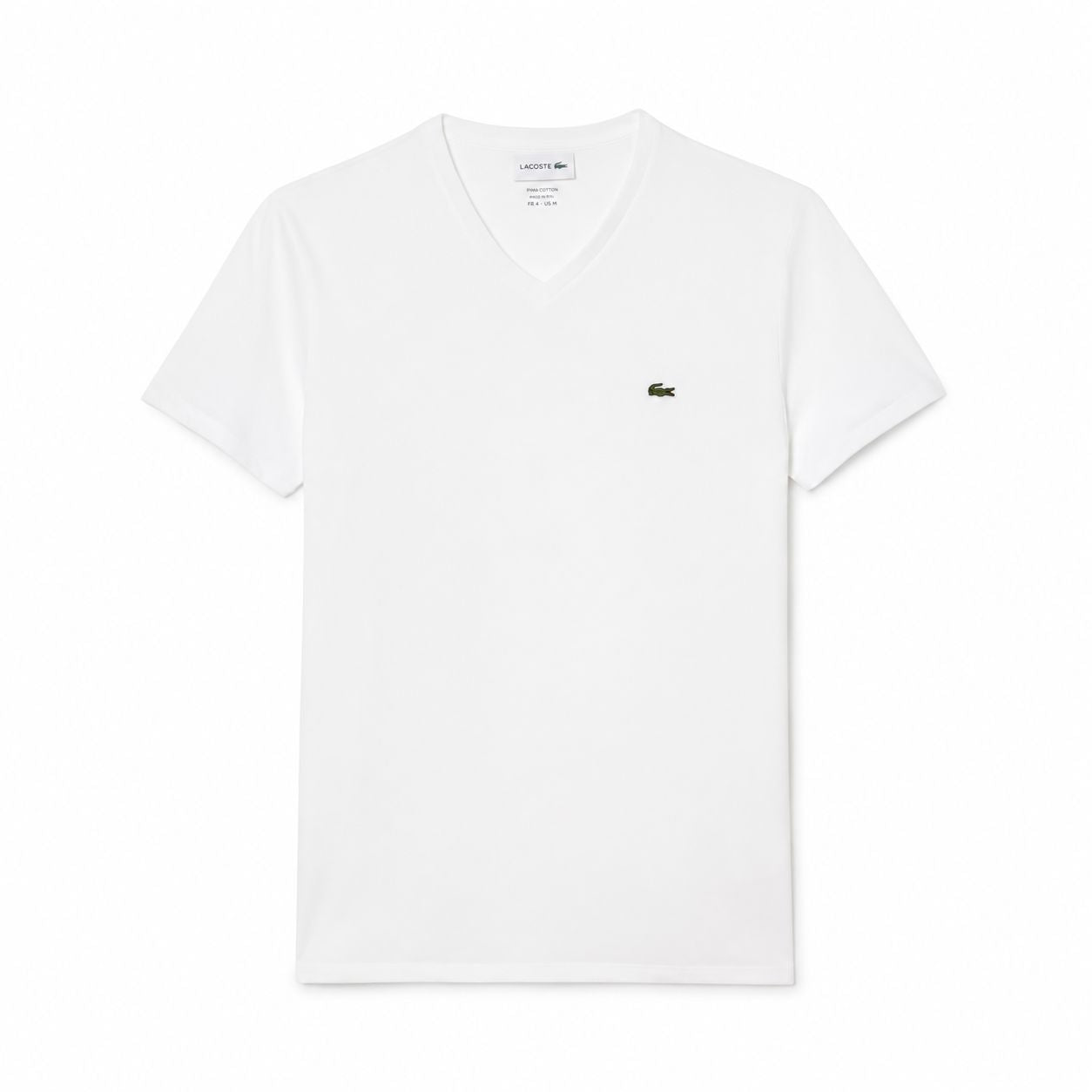 Lacoste Herren V-Ausschnitt T-SHIRT Aus Leichter Pima-Baumwolle