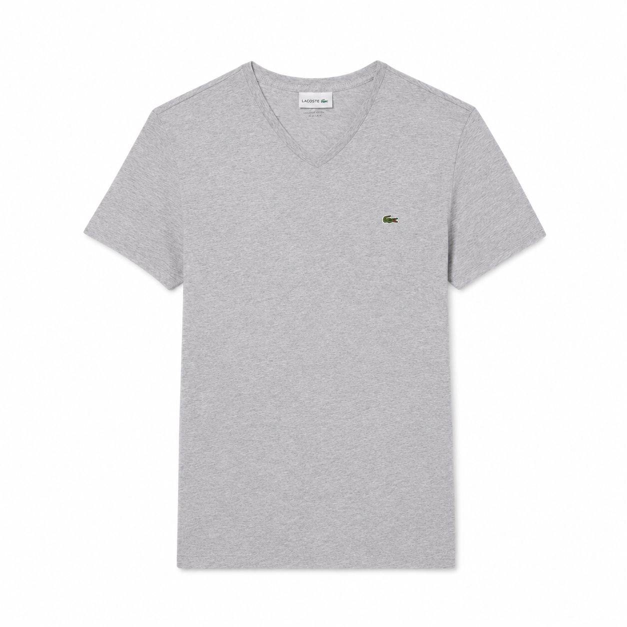 Lacoste Herren V-Ausschnitt T-SHIRT Aus Leichter Pima-Baumwolle