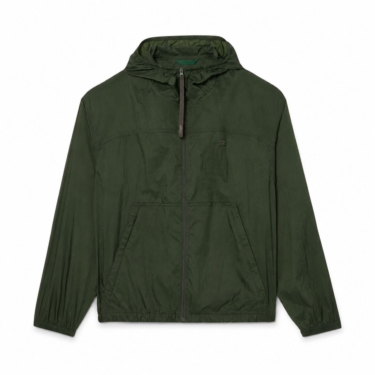 Lacoste Wasserabweisende Packbare Nylon Jacke