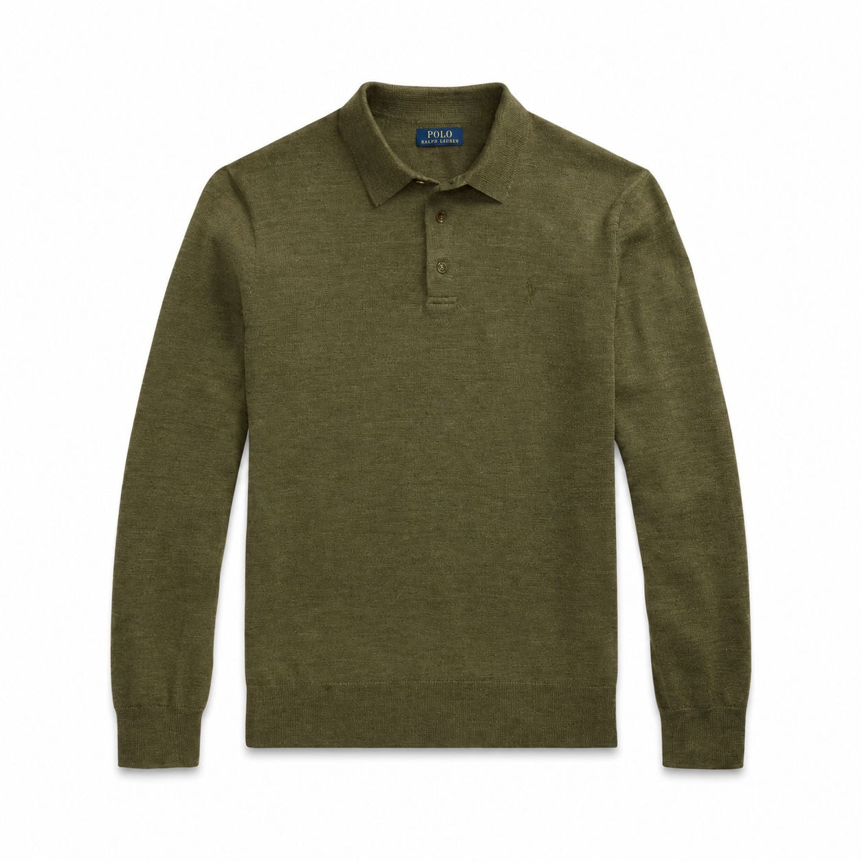 Ralph Lauren Woll-Pullover Mit Polo-Kragen