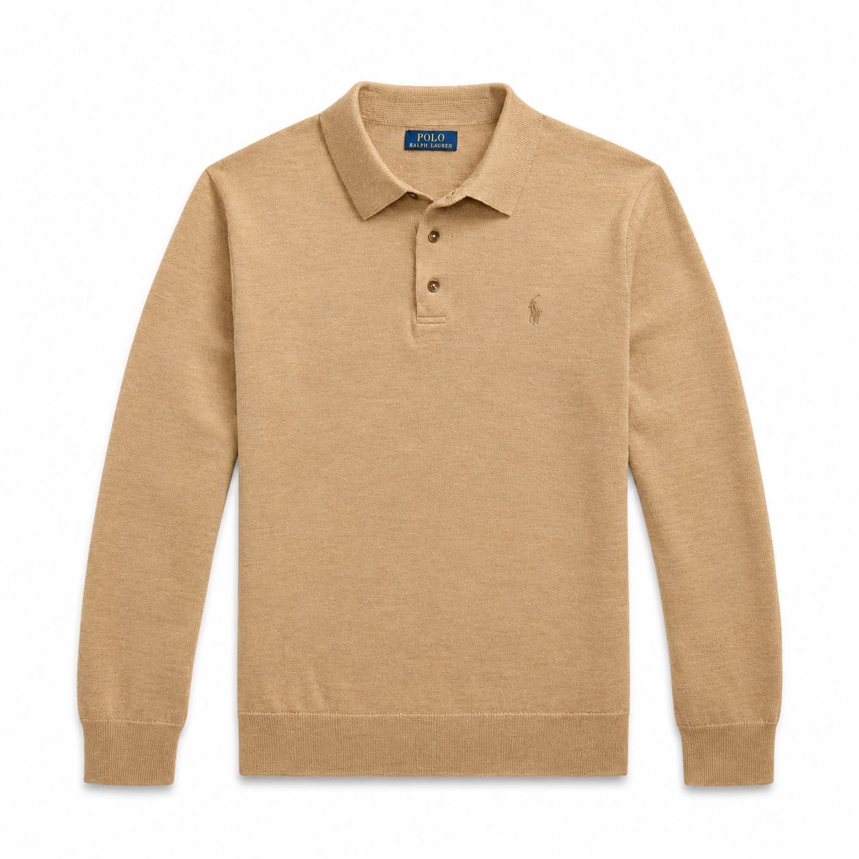 Ralph Lauren Woll-Pullover Mit Polo-Kragen