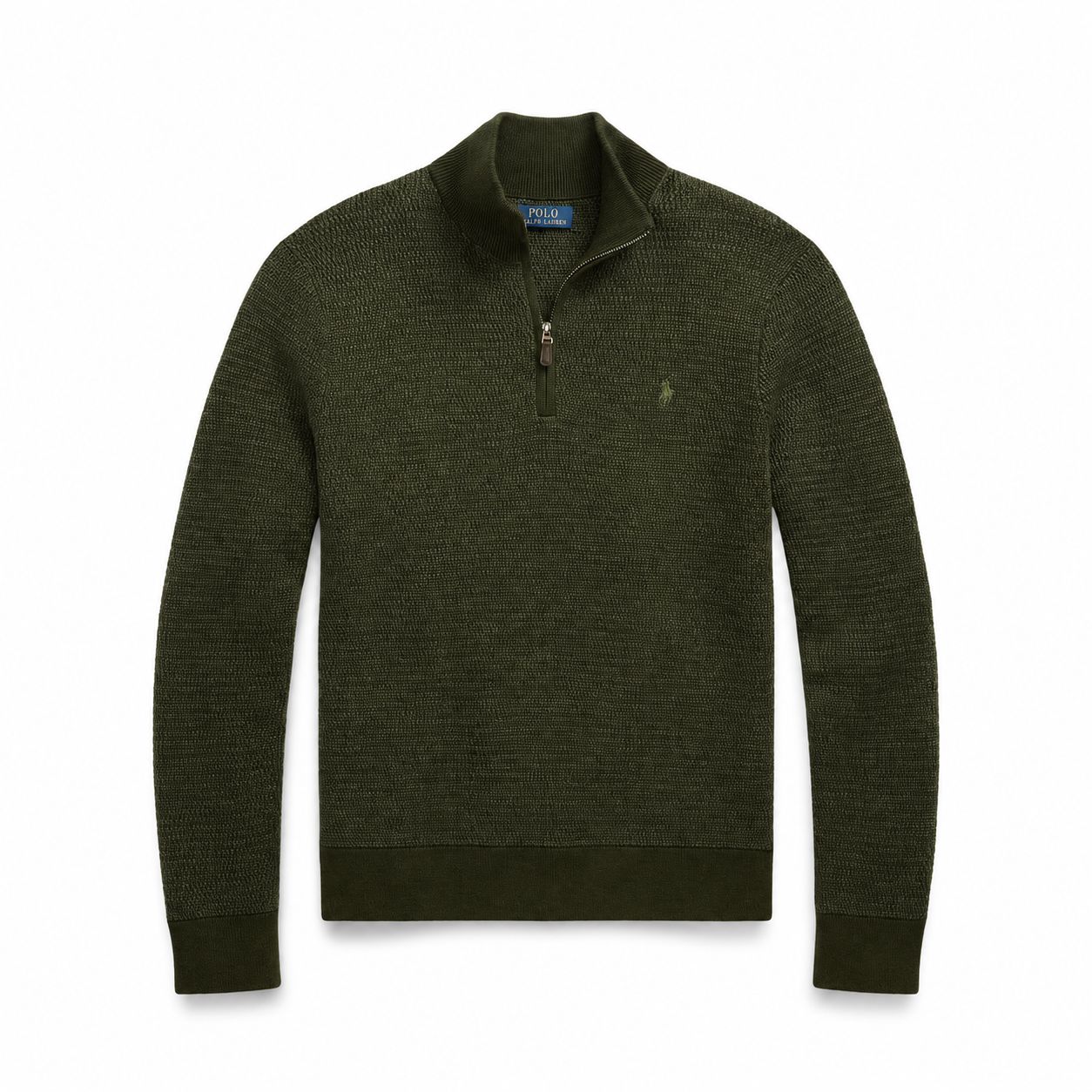 Ralph Lauren Waschbarer Woll-Pullover Mit Viertel-Reißverschluss