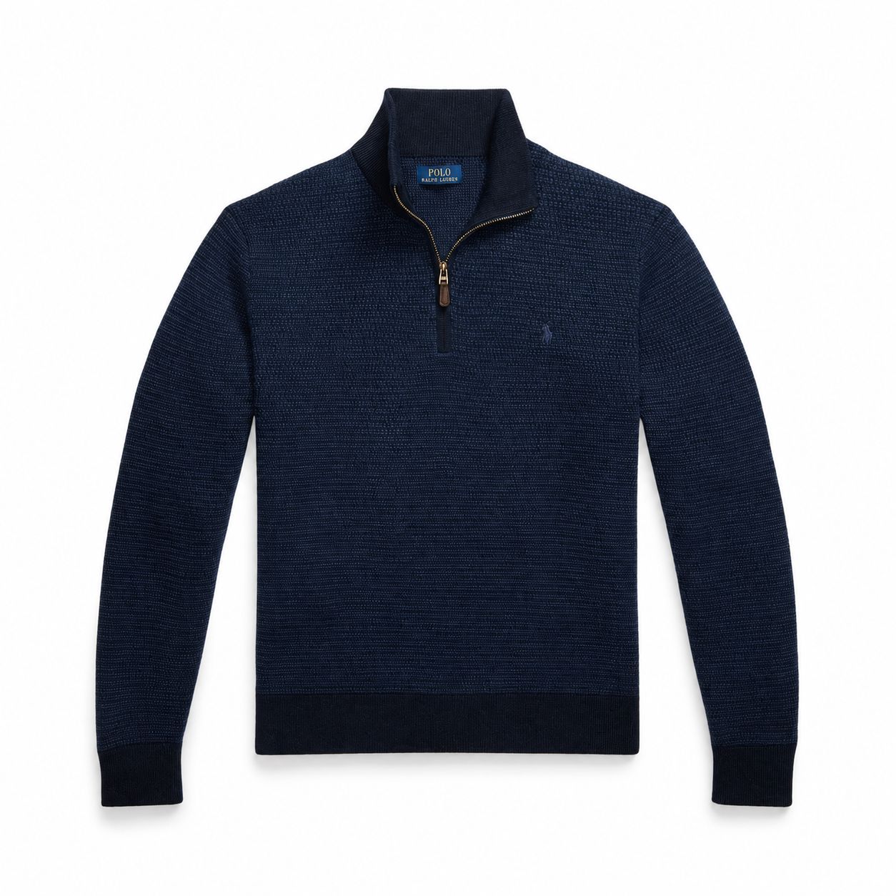 Ralph Lauren Waschbarer Woll-Pullover Mit Viertel-Reißverschluss